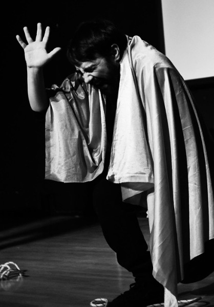 During a Playback Theatre performance.
