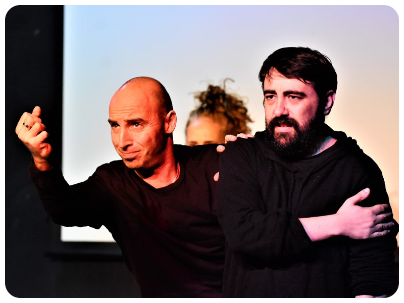 During a Playback Theatre performance.