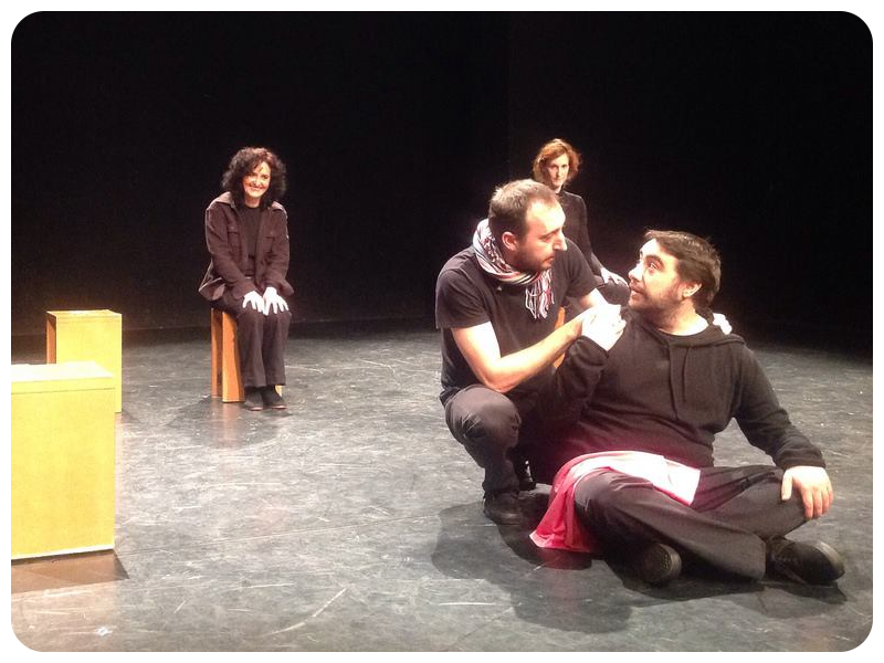 During a Playback Theatre performance.
